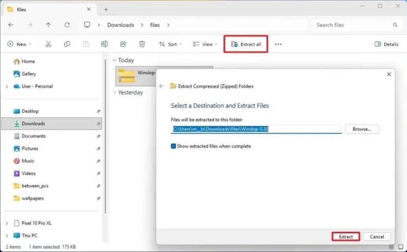 Kaip naudoti „Winslop“, norint pašalinti dirbtinio intelekto funkcijas sistemoje „Windows 11“