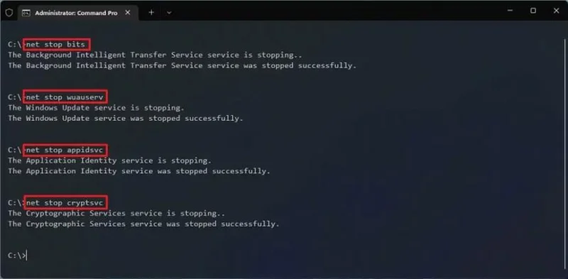 Kaip atkurti „Windows Update“ sistemoje „Windows 11“
