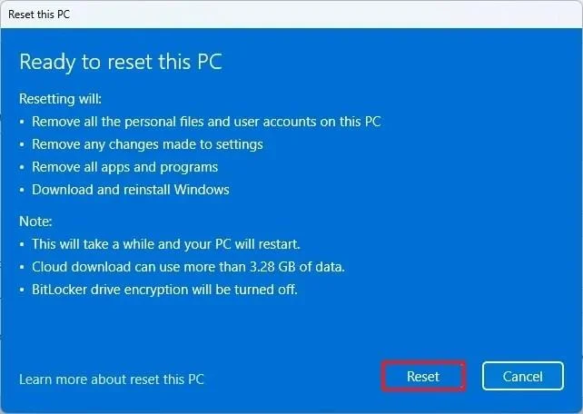 Kaip atkurti „Windows 11“ gamyklinius nustatymus, pašalinant viską