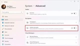 Как да активирате нови разширени настройки в Windows 11
