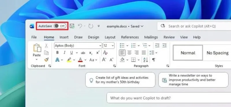 Як зупинити автоматичне збереження Word безпосередньо в OneDrive у Windows 11