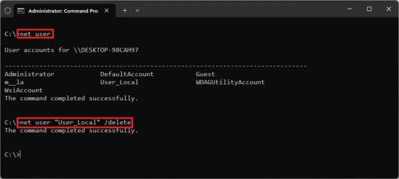 Sådan sletter du brugerkonti i Windows 11