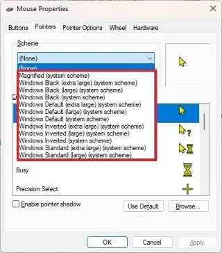 Sådan ændrer du musemarkørens farve i Windows 11
