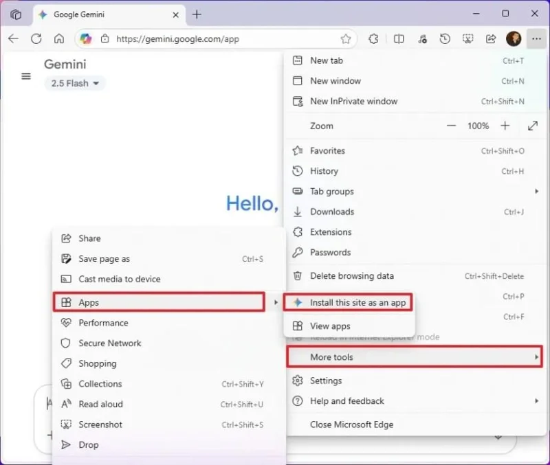Як встановити Google Gemini як додаток на Windows 11, 10