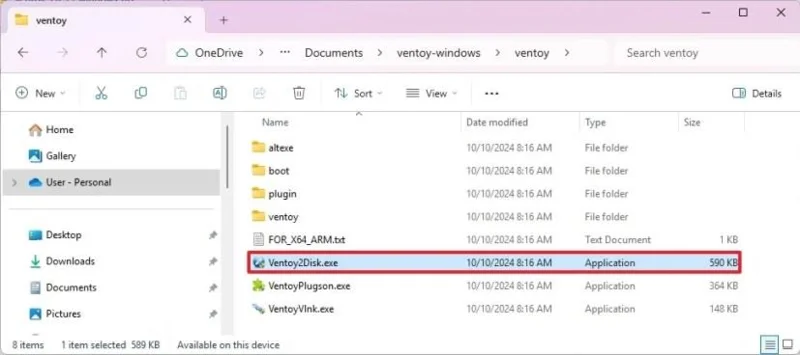 Kaip naudoti „Ventoy“ norint sukurti įkrovos USB atmintinę sistemoje „Windows 11“, 10 (2026 m.)