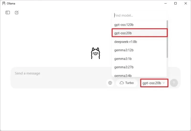 Az OpenAI GPT-OSS AI modell telepítése Windows 11 rendszerre