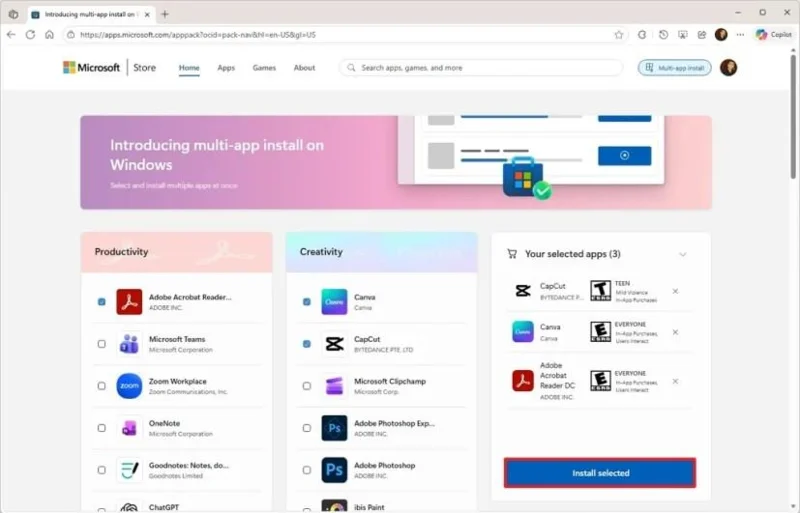 Kako skupno instalirati aplikacije pomoću Microsoft Storea na Windowsima 11