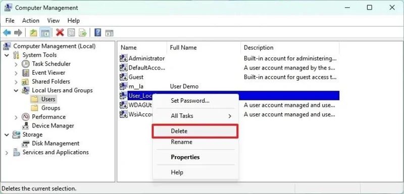 Sådan sletter du brugerkonti i Windows 11