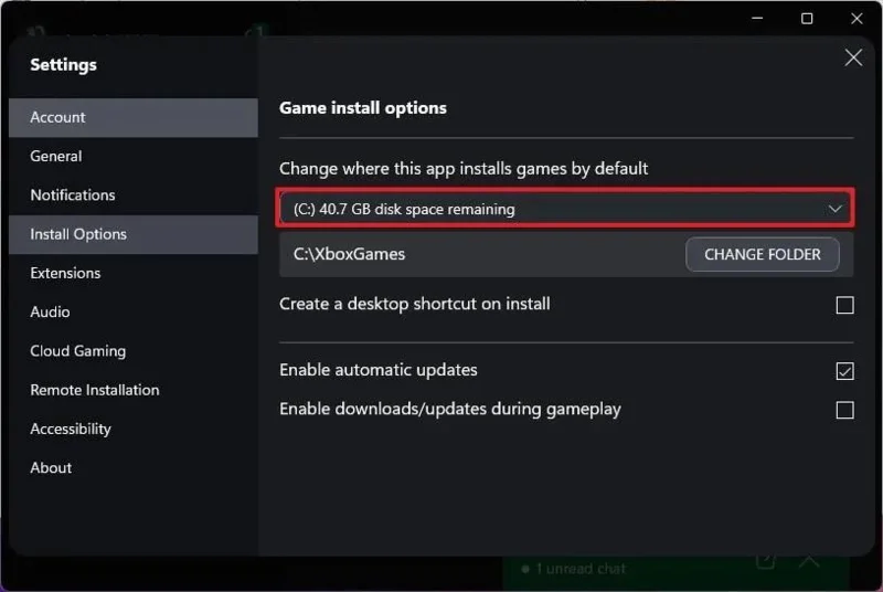Як змінити стандартний диск для встановлення гри у Windows 11