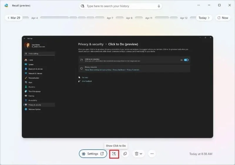 Kaip naudoti „Spustelėkite ir atlikite“ norint atlikti dirbtinio intelekto veiksmus su tekstu ir vaizdais sistemoje „Windows 11“