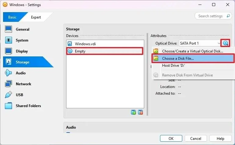 Як змонтувати ISO-файл у VirtualBox на Windows 11, 10