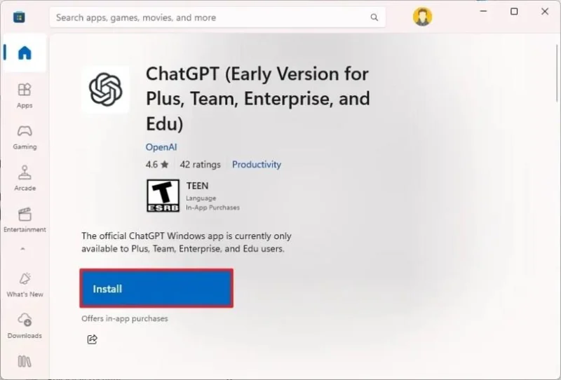 Як встановити додаток ChatGPT на Windows 11, 10