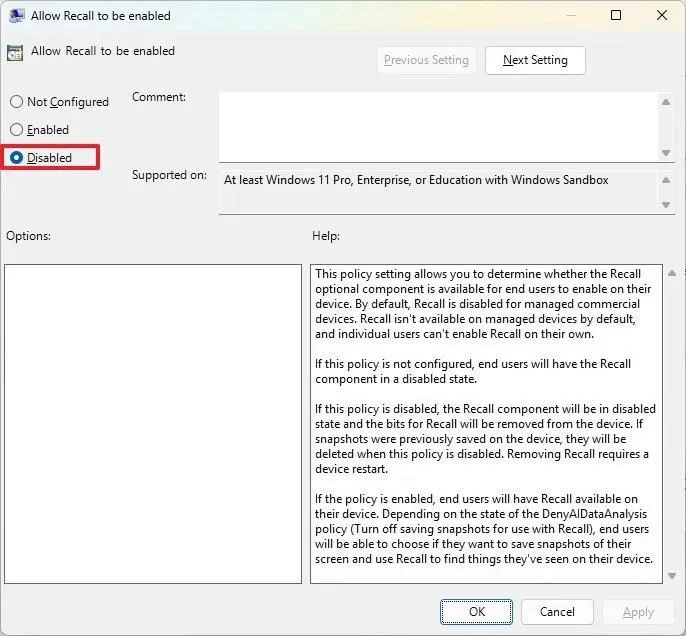 4 greiti būdai, kaip visam laikui išjungti „Windows Recall“ sistemoje „Windows 11“
