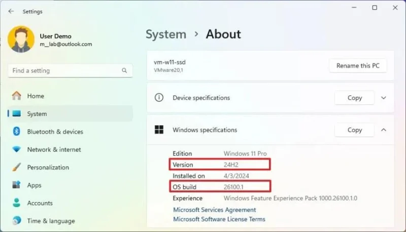Як перевірити, чи встановлено Windows 11 24H2 на вашому ПК