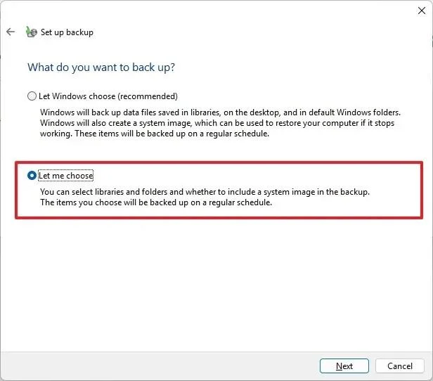 Kaip sukurti pilną atsarginę kopiją tinklo diske sistemoje „Windows 11“, 10