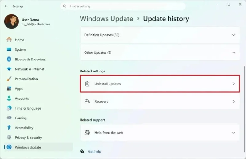 5 būdai, kaip rankiniu būdu pašalinti naujinimą sistemoje „Windows 11“ (2026 m.)