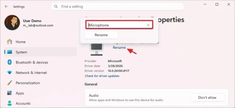 Як перейменувати аудіопристрої у Windows 11