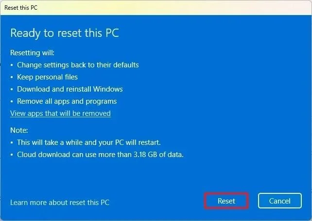 Xbox Ally X -käsikonsolin tehdasasetusten palauttaminen Windows 11:ssä