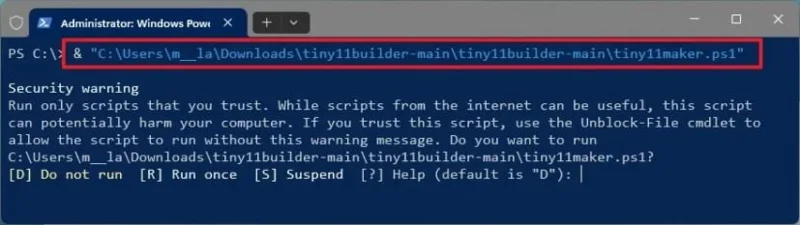 Kaip naudoti „Tiny11 Builder“ norint sukurti pasirinktinį „Windows 11“ ISO be nereikalingų programų