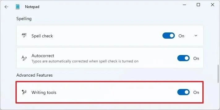 Η Microsoft αφαιρεί το εμπορικό σήμα Copilot από το Notepad στα Windows 11, αλλά η τεχνητή νοημοσύνη παραμένει σιωπηλά