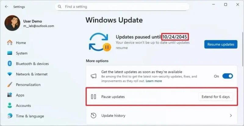 Kaip išjungti automatinius naujinimus sistemoje „Windows 11“