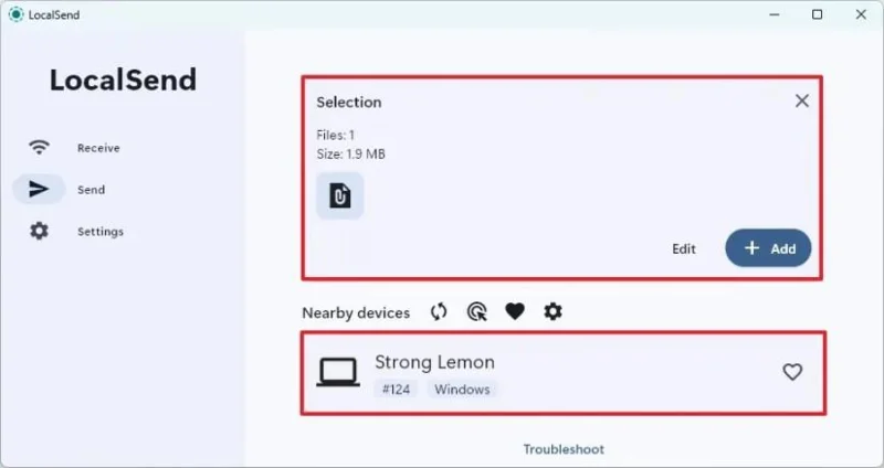 Kaip naudoti „LocalSend“ sistemoje „Windows 11“ failams perkelti tinkle