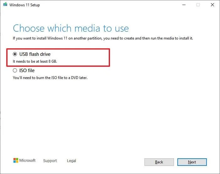 „Windows 11“ atsisiuntimas naudojant medijos kūrimo įrankį (2026 m.)