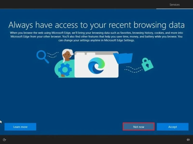 Atlikite švarų „Windows 10“ (2026) diegimą
