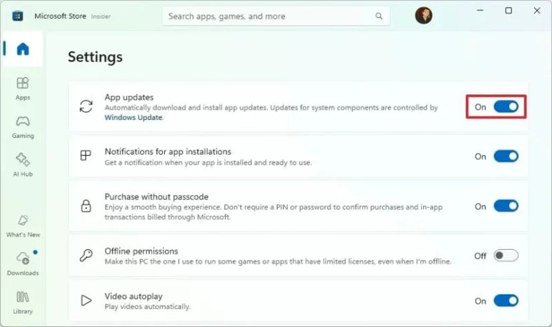 Slik deaktiverer du Windows 11-appoppdateringer fra Microsoft Store