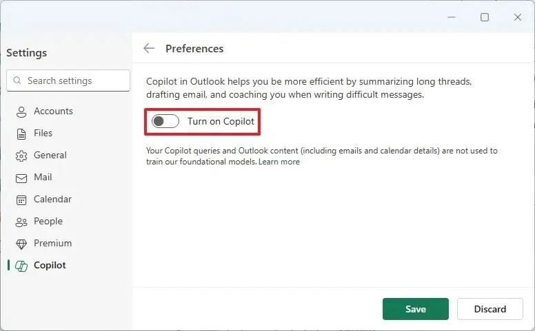 Як вимкнути Copilot у програмі Outlook (або веб-переглядачі) для Windows 11