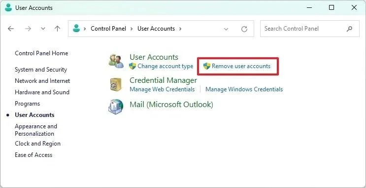Sådan sletter du brugerkonti i Windows 11