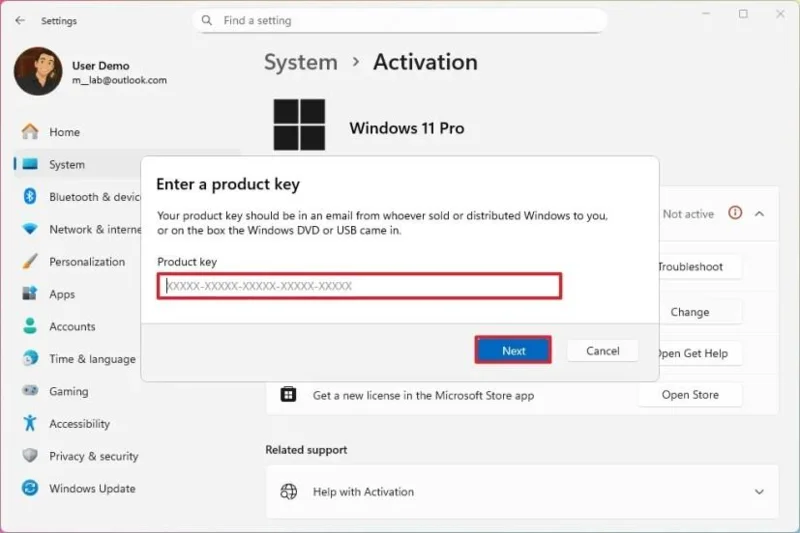 Kaip suaktyvinti „Windows 11“ (trys būdai)
