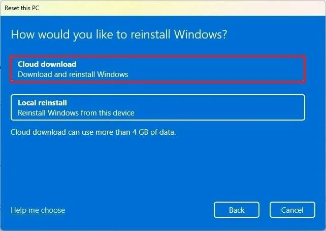 Xbox Ally X -käsikonsolin tehdasasetusten palauttaminen Windows 11:ssä
