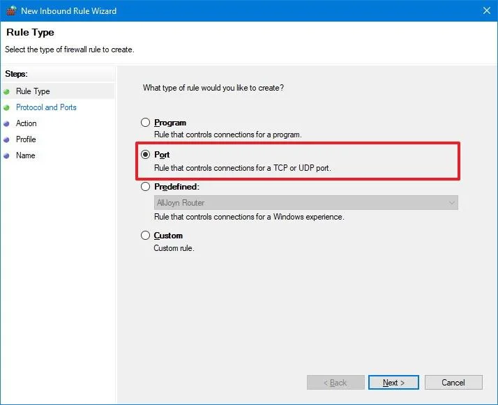Ako otvoriť port brány firewall v systéme Windows 10