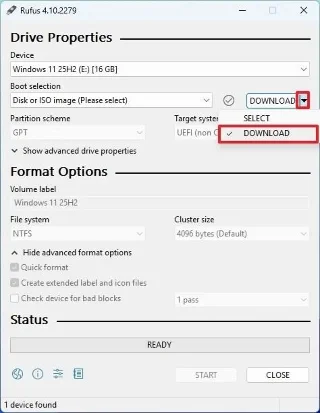 Kaip naudoti „Rufus“ norint sukurti paleidžiamą „Windows 11 25H2“ USB atmintinę
