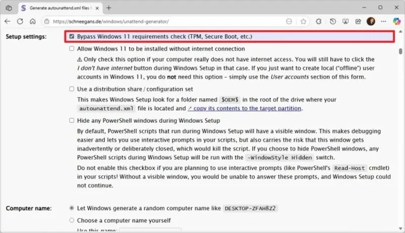 Як встановити Windows 11 без зайвого програмного забезпечення на непідтримуване обладнання