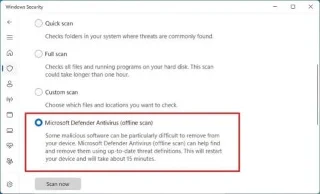 Jak provést offline antivirovou kontrolu pomocí programu Microsoft Defender ve Windows 11