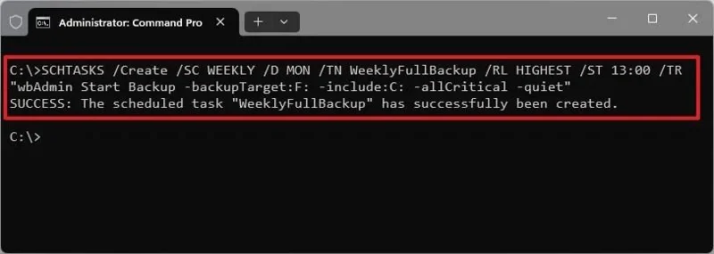 Kaip suplanuoti automatinį pilną atsarginių kopijų kūrimą sistemoje „Windows 11“, 10
