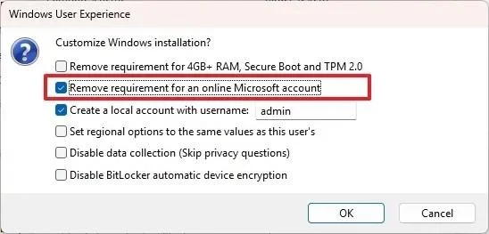 „Windows 11“ diegimas be „Microsoft“ paskyros (2026 m.)