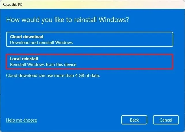 Xbox Ally X -käsikonsolin tehdasasetusten palauttaminen Windows 11:ssä