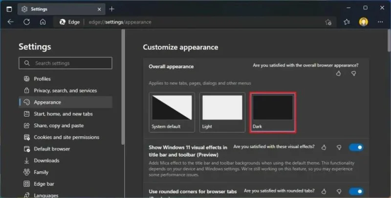 Kaip įjungti tamsųjį režimą sistemoje „Windows 11“