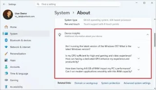 Windows 11 оновлює сторінку налаштувань «Про систему»