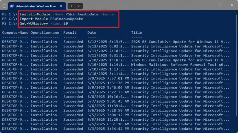 Jak zobrazit historii aktualizací ve Windows 11