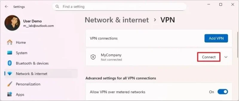 Як налаштувати VPN-з’єднання у Windows 11