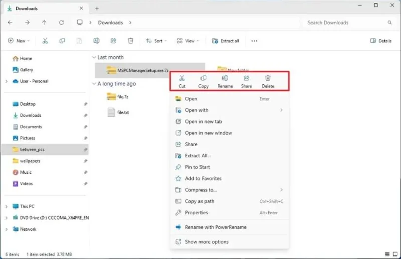 Оновлення Windows 11 збірки 22635.4660 Сторінка «Про» з переглядом карток для перегляду характеристик